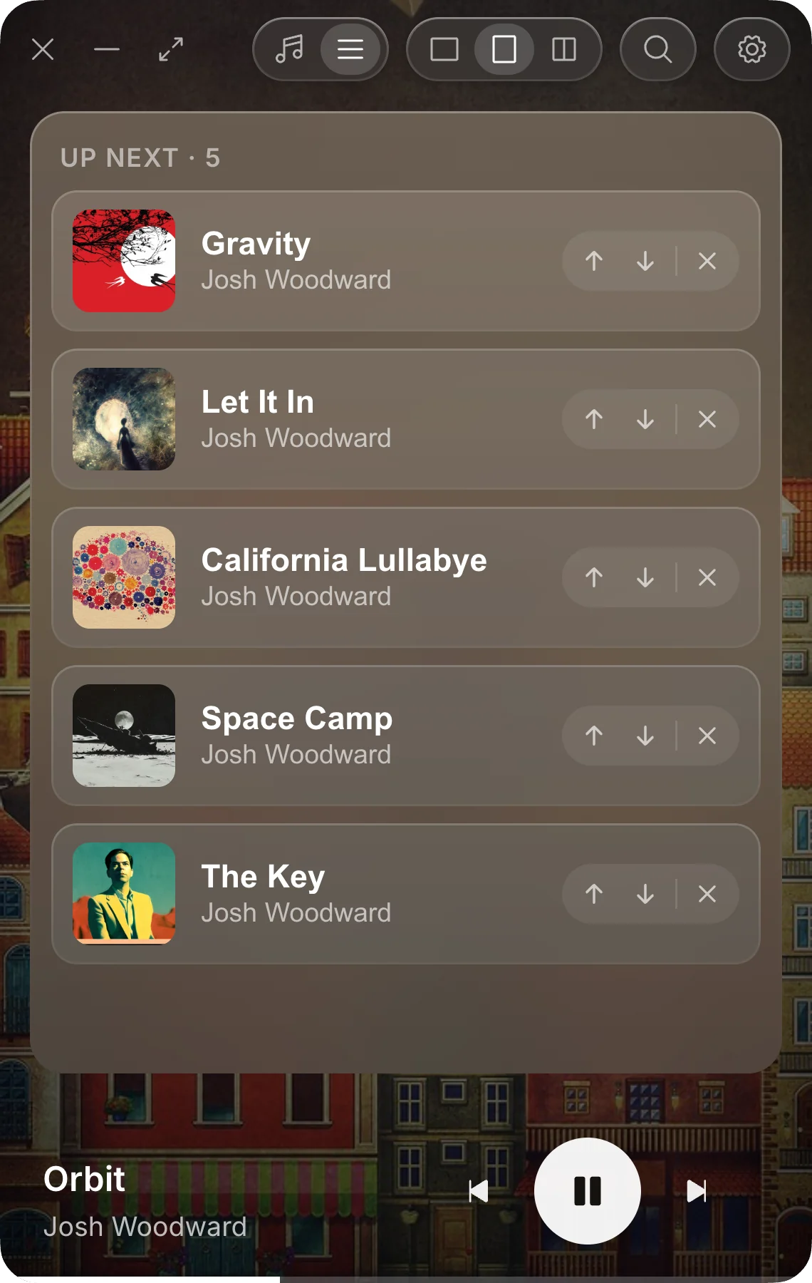 Linea play queue