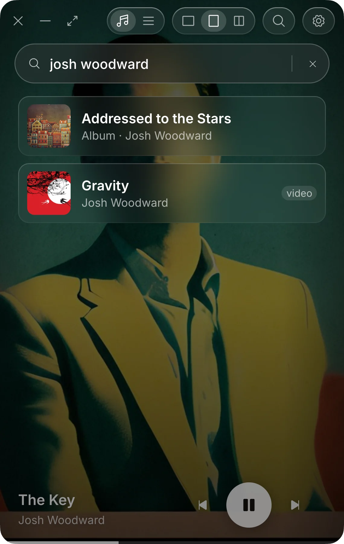 Linea search across albums and videos